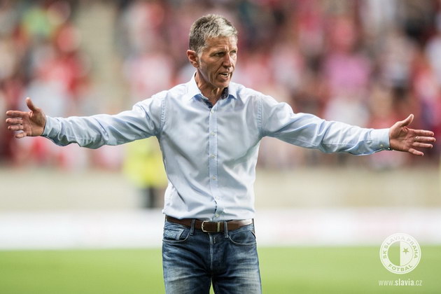 Trenér Slavie Jaroslav Šilhavý.